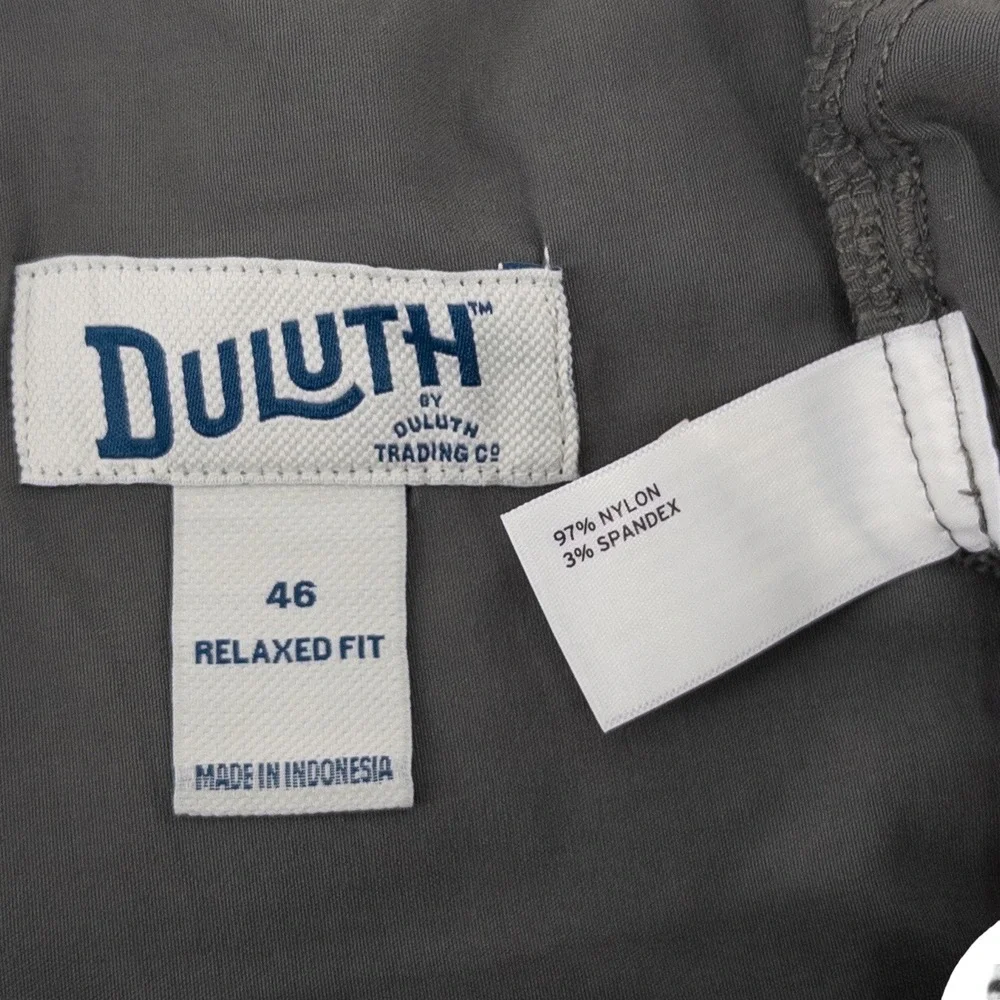 LOT OF‎ 2 Duluth Trading Co Mens 46 Flex Dry on the Fly Cargo Shorts Gray Tan